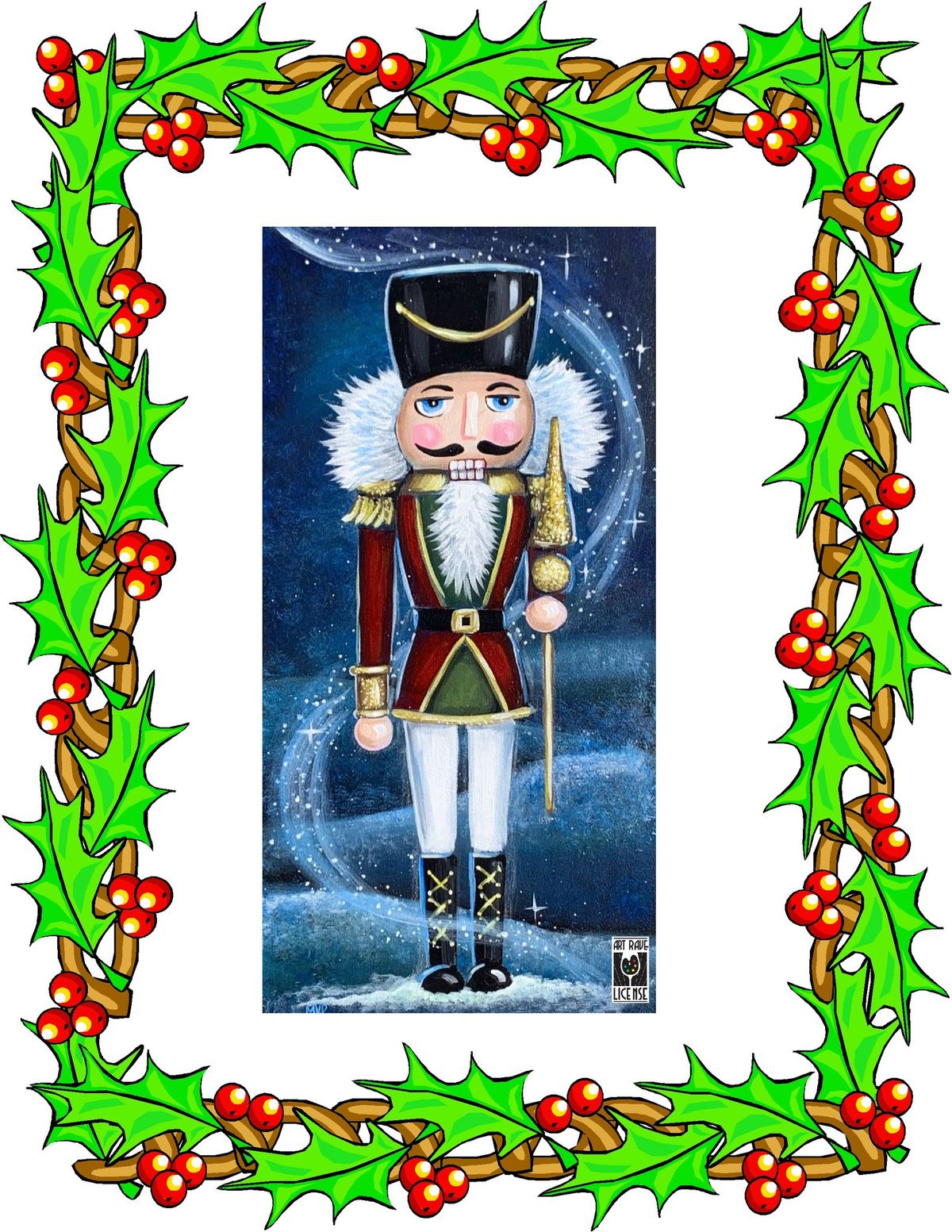 Dreaming of Nutcrackers Canvas Paint and Sip