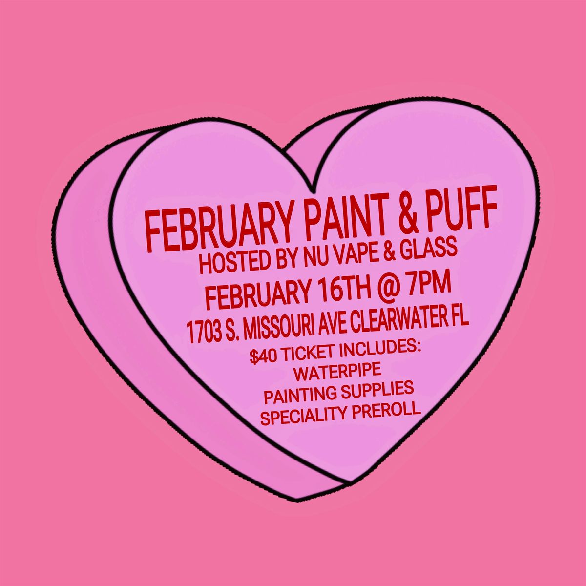 February Glass Painting Party