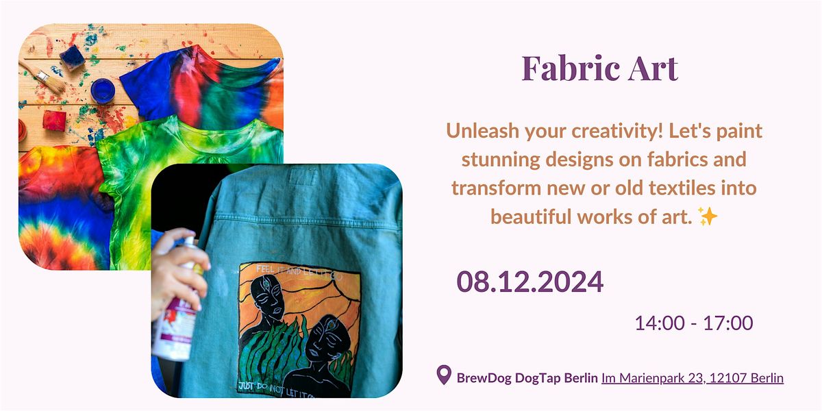 Paint on fabric: Transform clothes or any other textile into Art