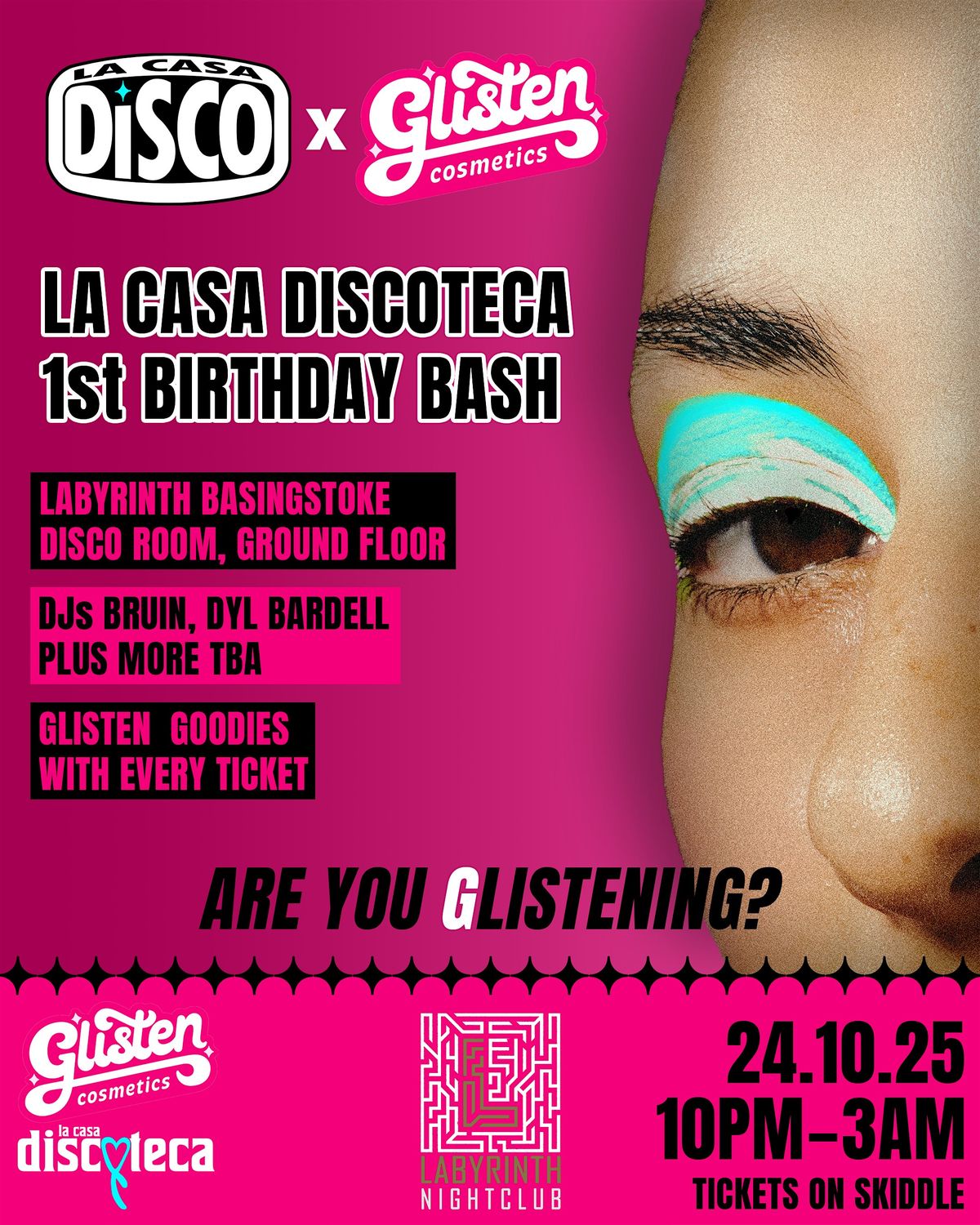 La Casa Disco X Glisten Cosmetics