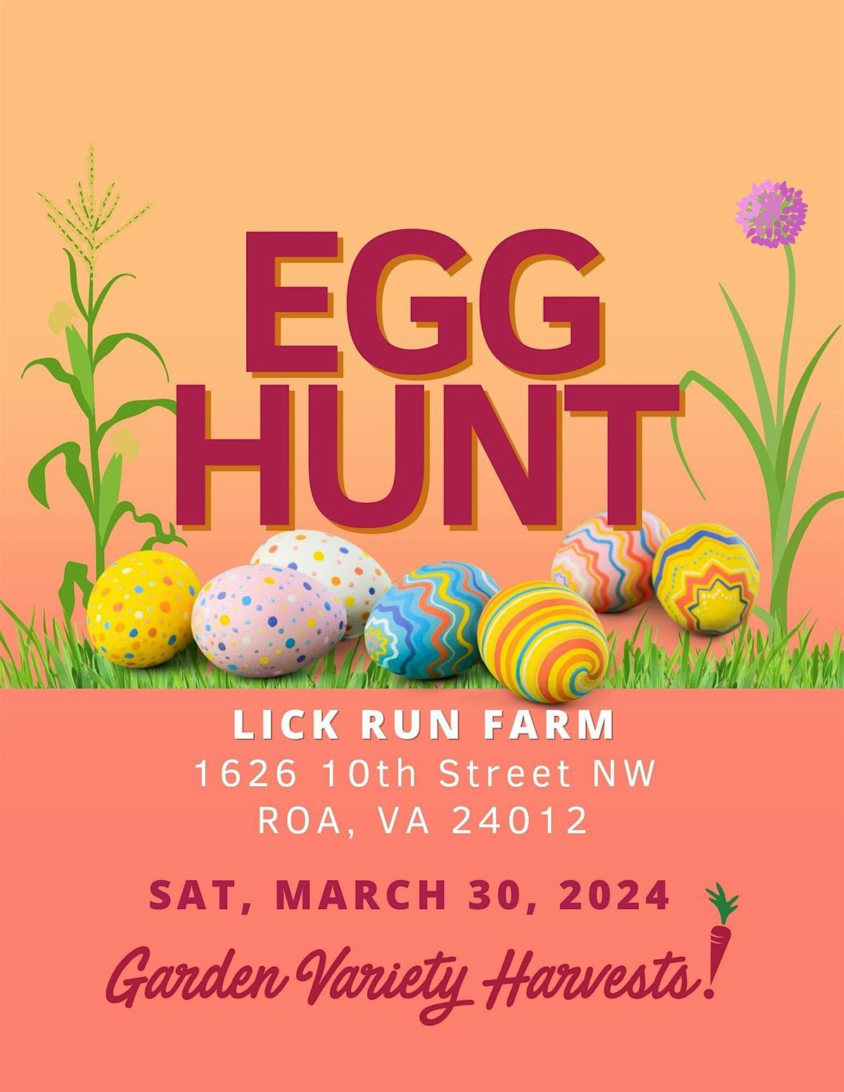 2025 Lick Run Farm Grown-Up Easter Egg Hunt Presale