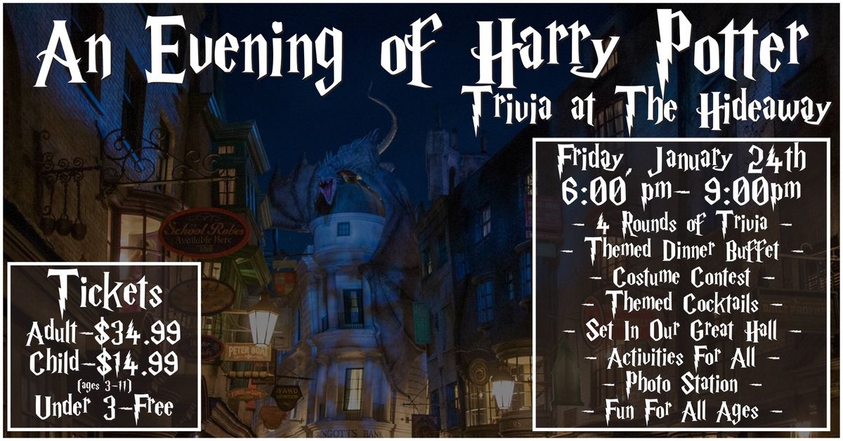 An Evening of Harry Potter Trivia at the Hideaway