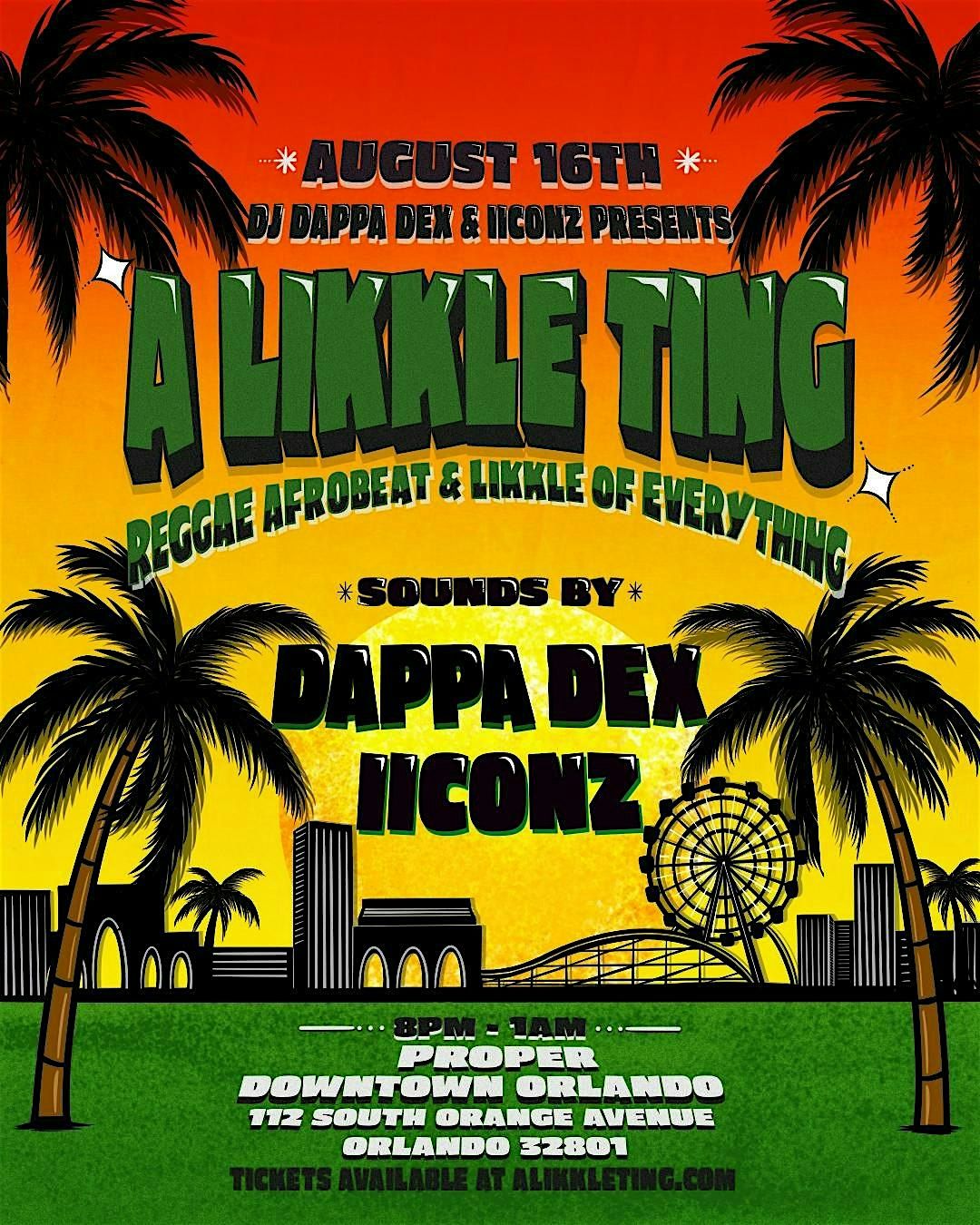 A Likkle Ting: A backyard style event playing a bit of everything.