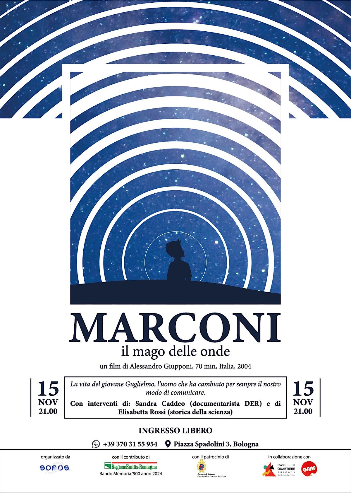 Proiezione del documentario "Marconi, il mago delle onde"