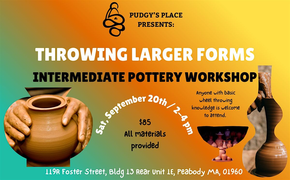 Intermediate Pottery Workshop - Throwing Large on the Wheel! (9\/20; 2-4pm)