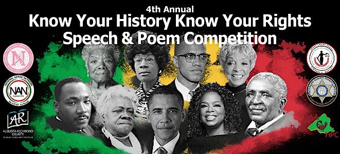 Know Your History, Know Your Rights: Speech and Poetry Competition