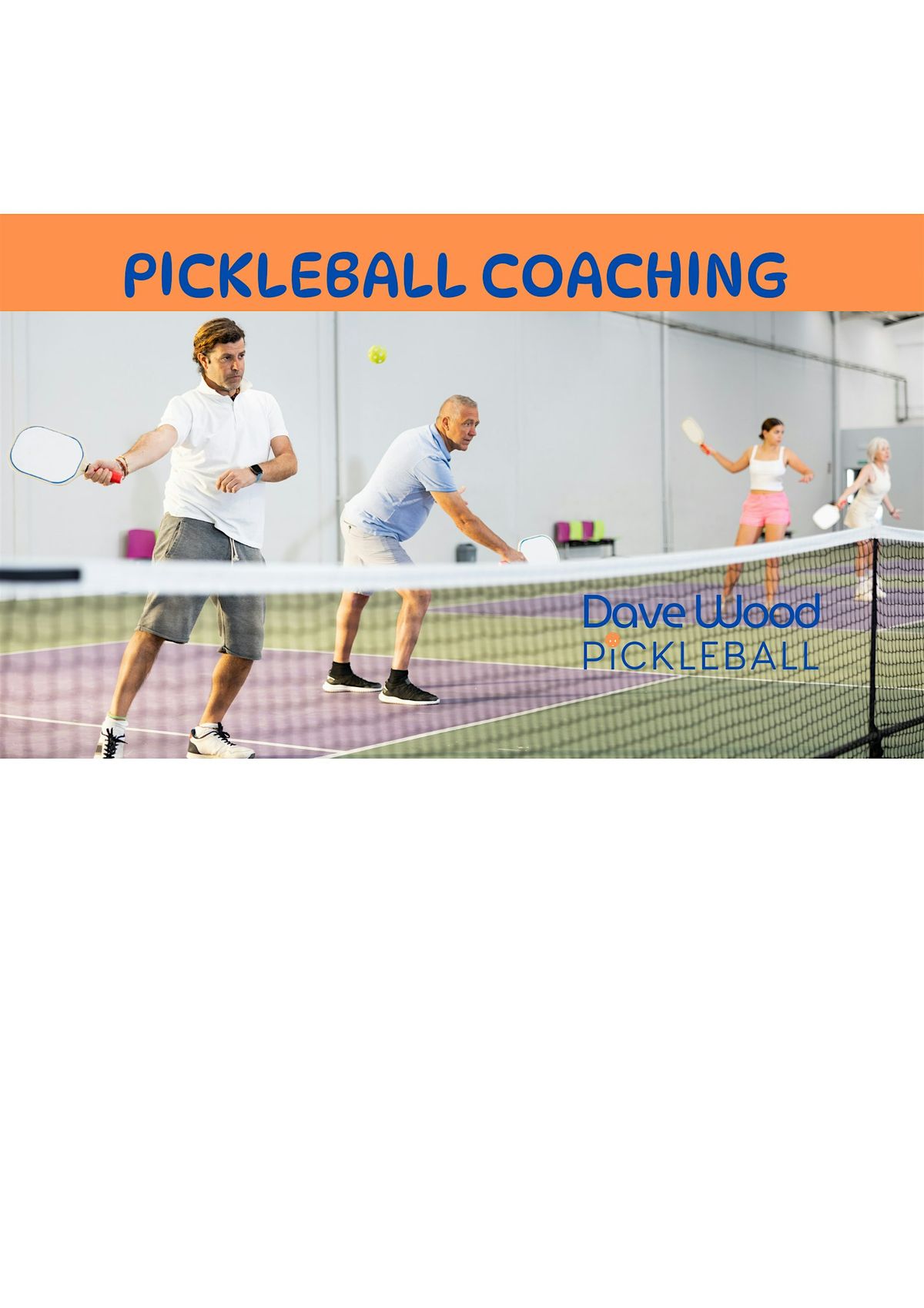 Pickleball Coaching for Adults (INDOORS)