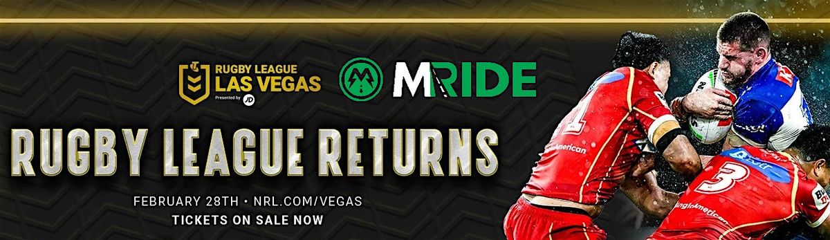 RUGBY LEAGUE LAS VEGAS Bus from The LINQ (Strip Area) 2\/28\/2026