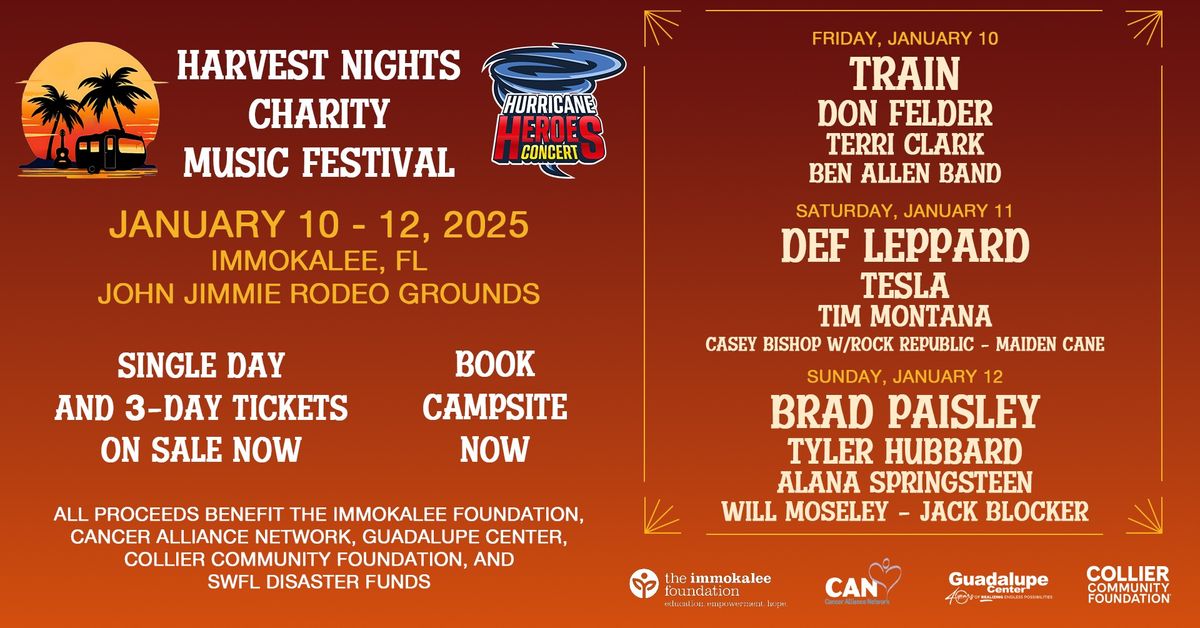 Harvest Nights Charity Music Festival - New Dates!