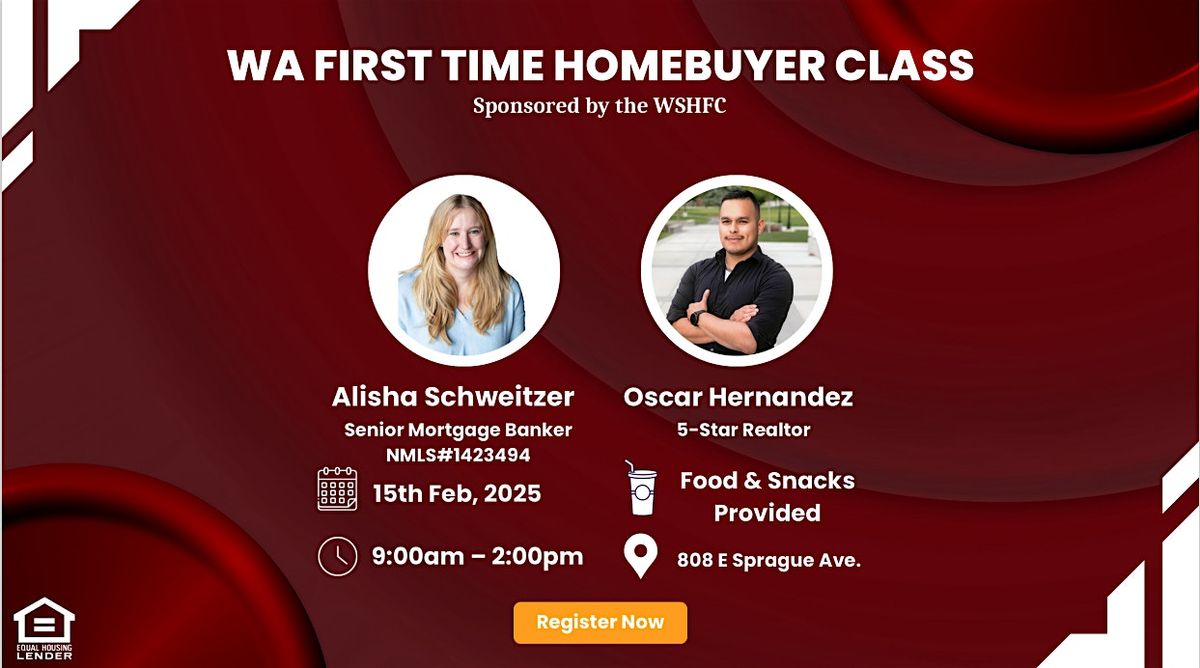 WA First Time Homebuyer Class Sponsored by the WSHFC