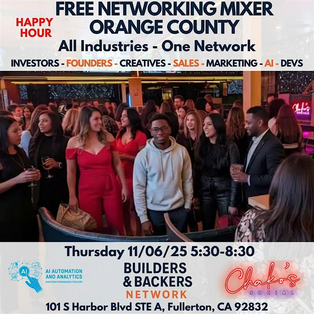 Builders & Backers Networking Mixer - OC
