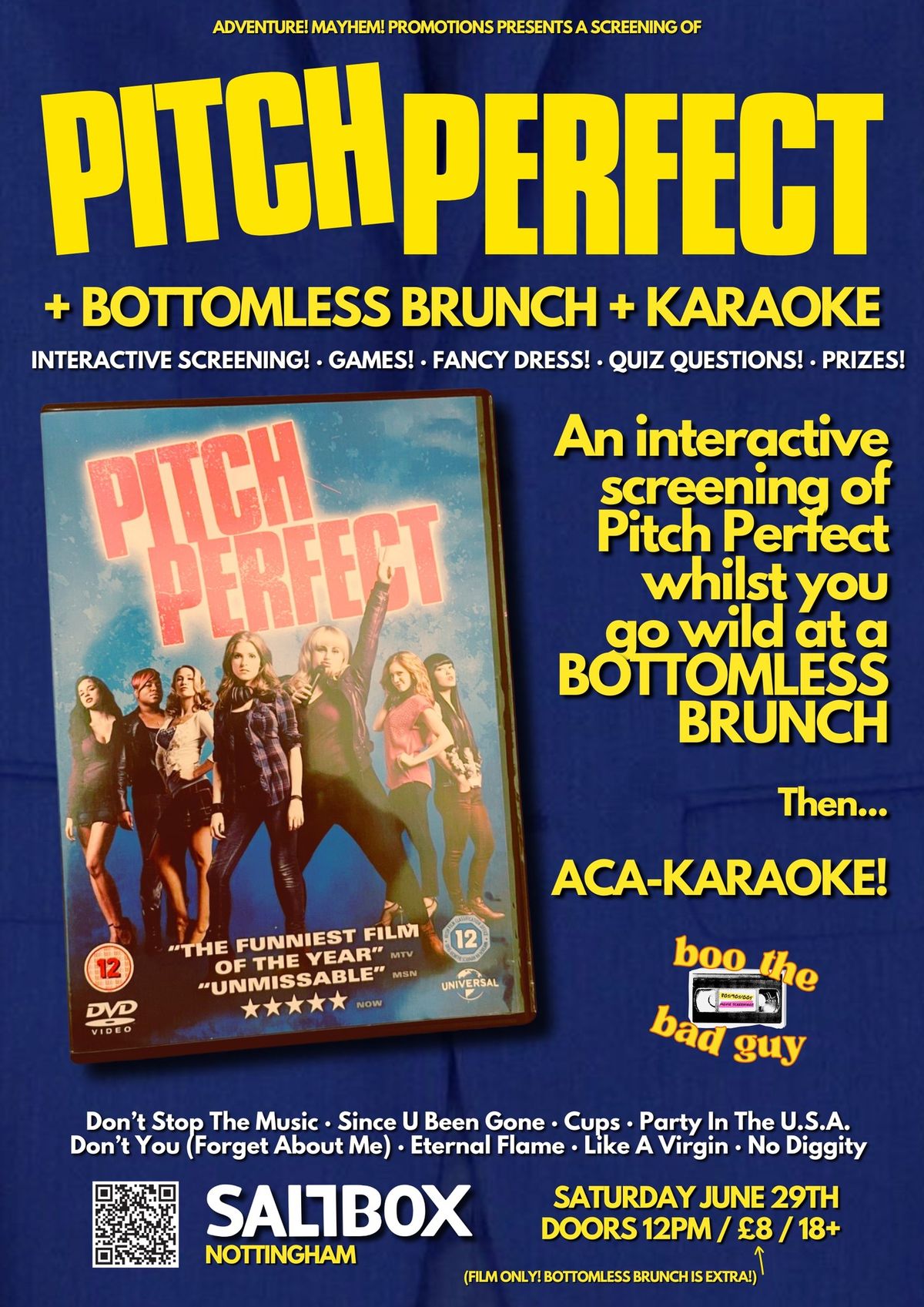 BTBG Presents: Pitch Perfect & Bottomless Brunch & Karaoke