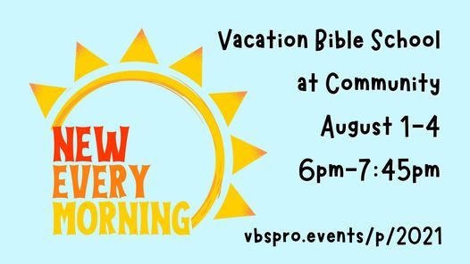 Vacation Bible School- Free!