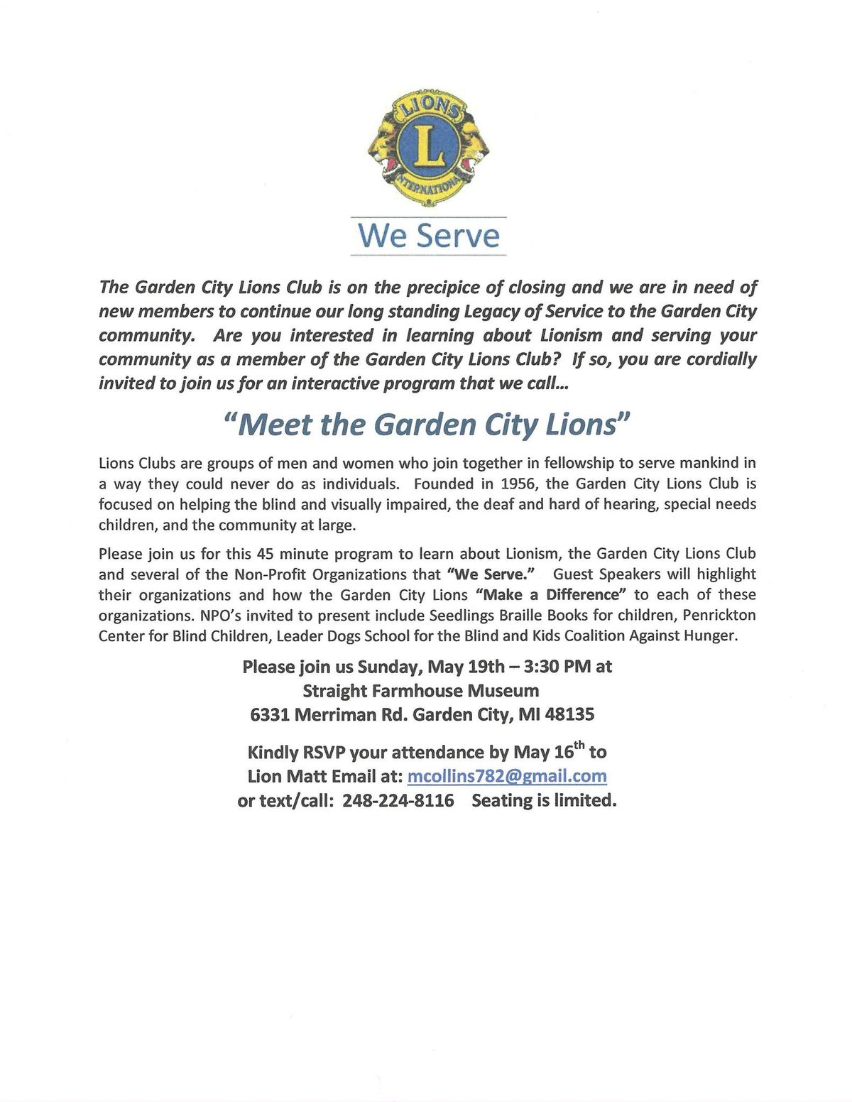 Meet the Garden City Lions