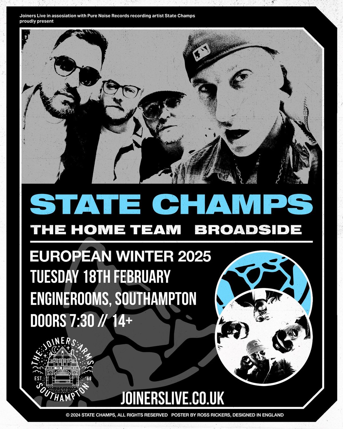 State Champs + The Home Team + Broadside at EngineRooms, Southampton