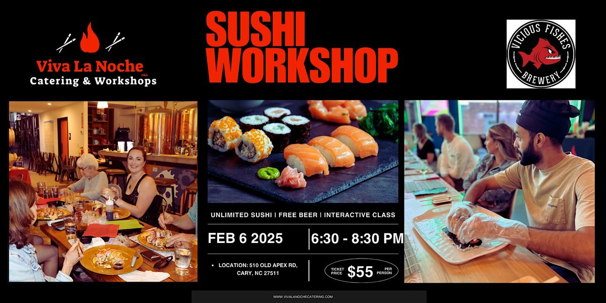 Sushi Workshop Vicious Fishes Brewery