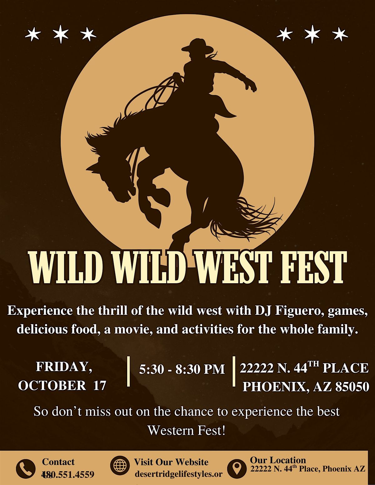 Wild, Wild, West Fest in Desert Ridge