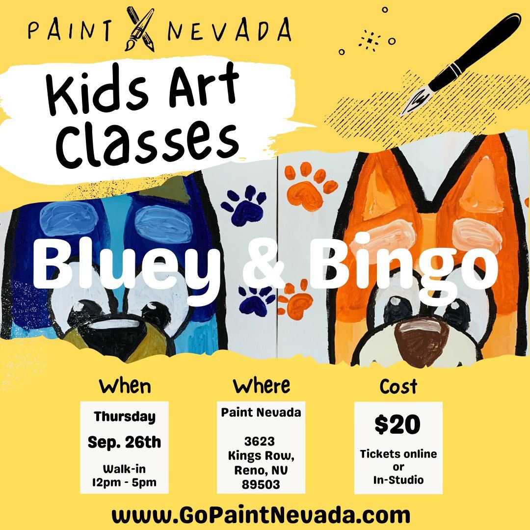 Bluey & Bingo Art Class