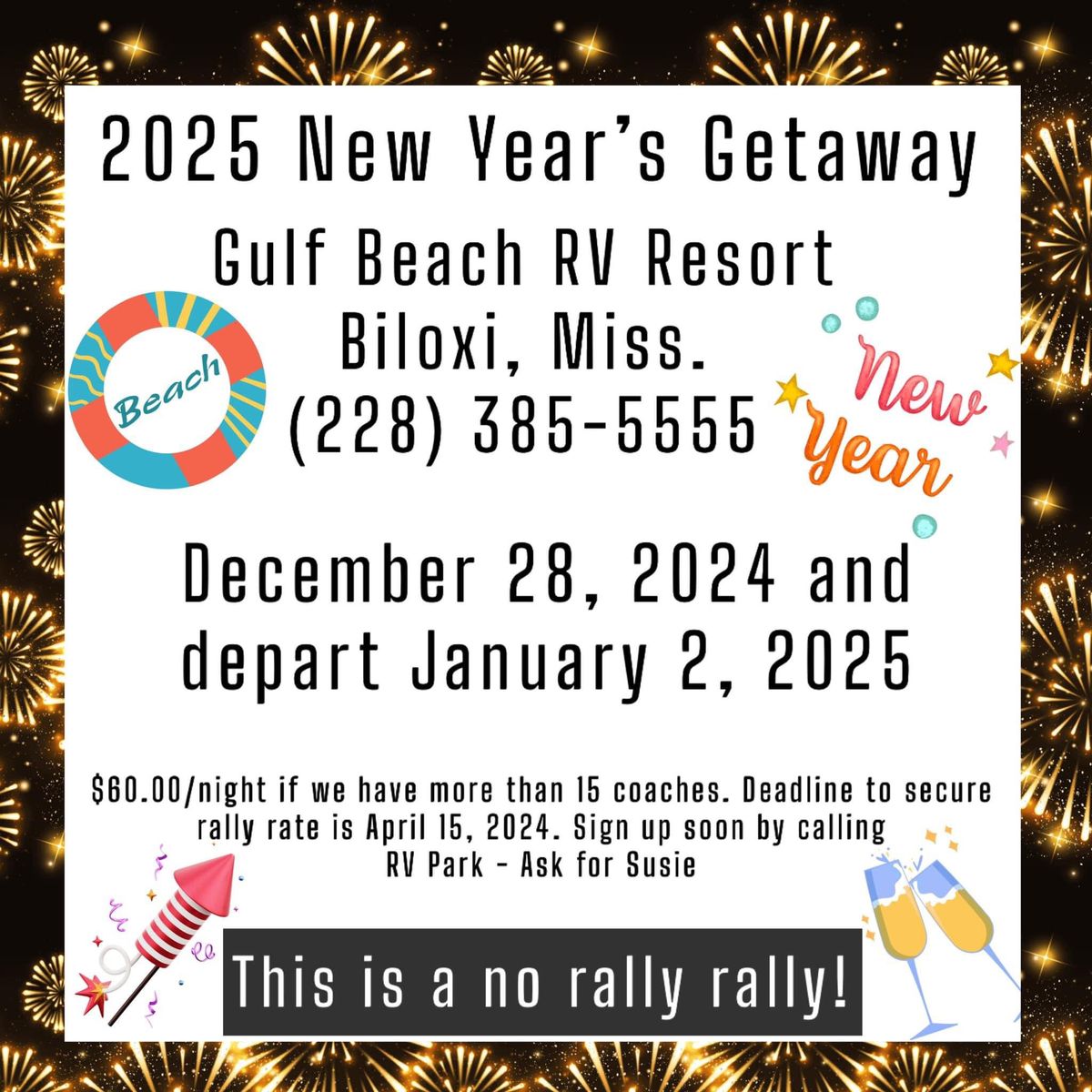 2025 New Years Getaway (Biloxi, MS)