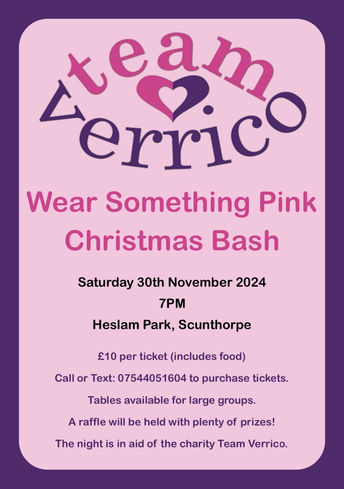 Wear Something Pink Christmas Bash