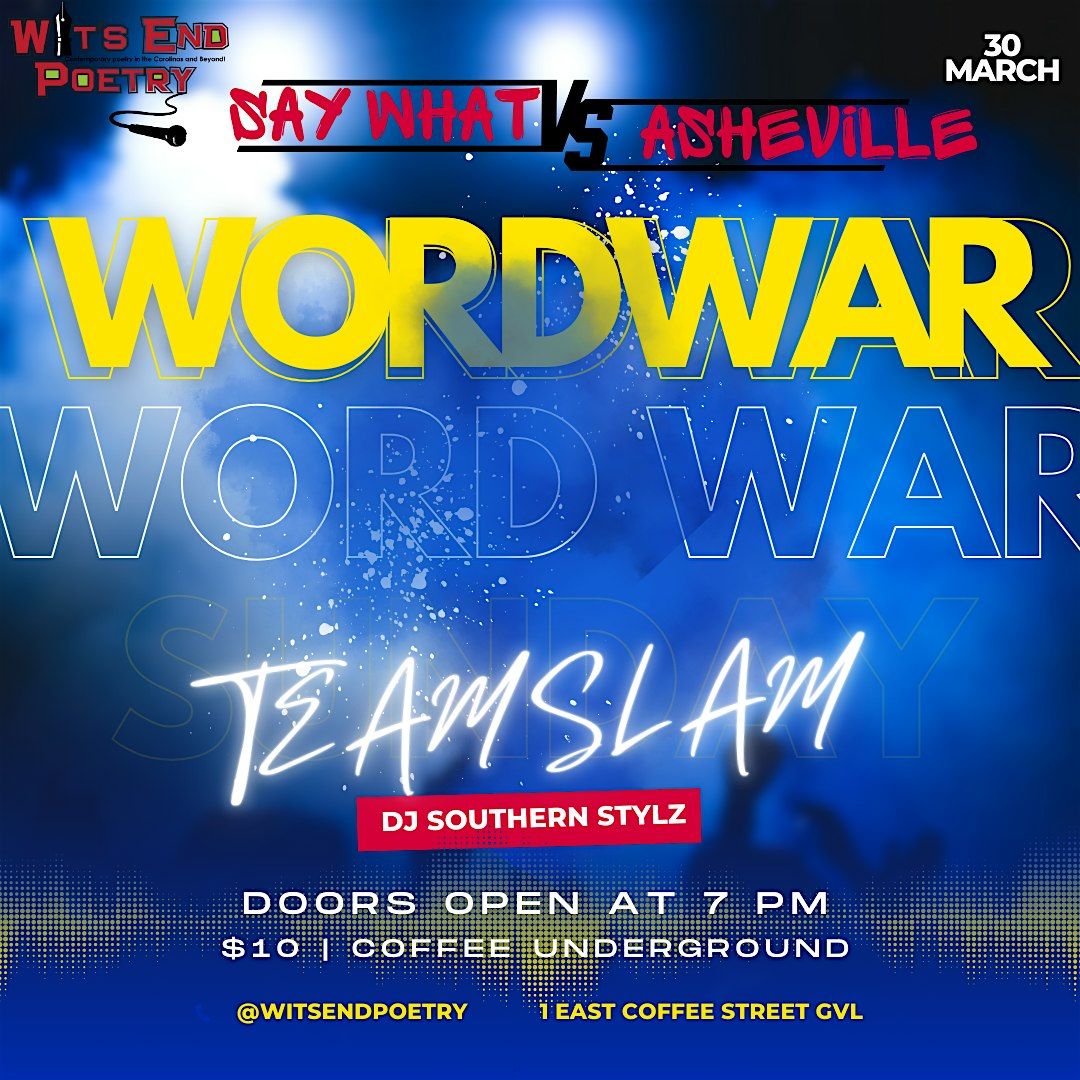 Word Wars! Say What! GVL vs. AVL Bests of the Mountain