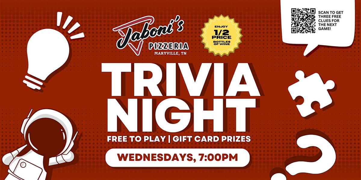 Trivia Night at Jaboni's Pizzeria Maryville