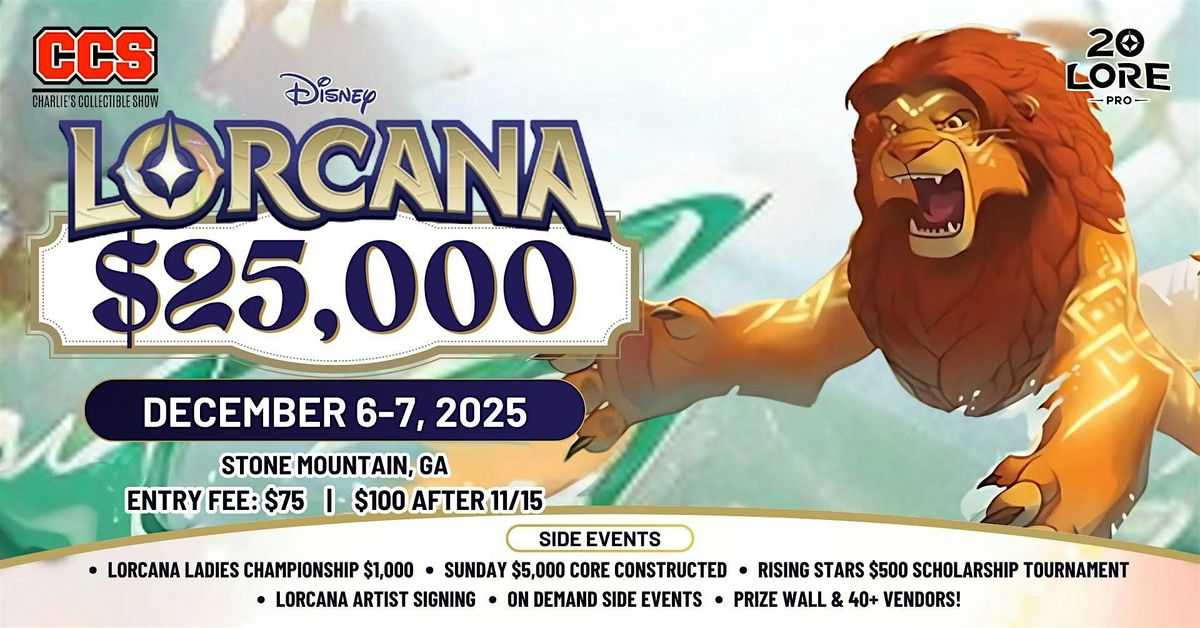 CCS Lorcana $25,000 Weekend - Invitational Qualifier 2