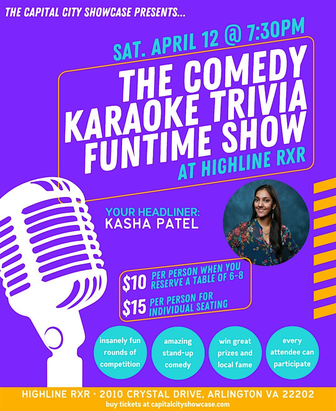 The Comedy Karaoke Trivia Funtime Show with Kasha Patel