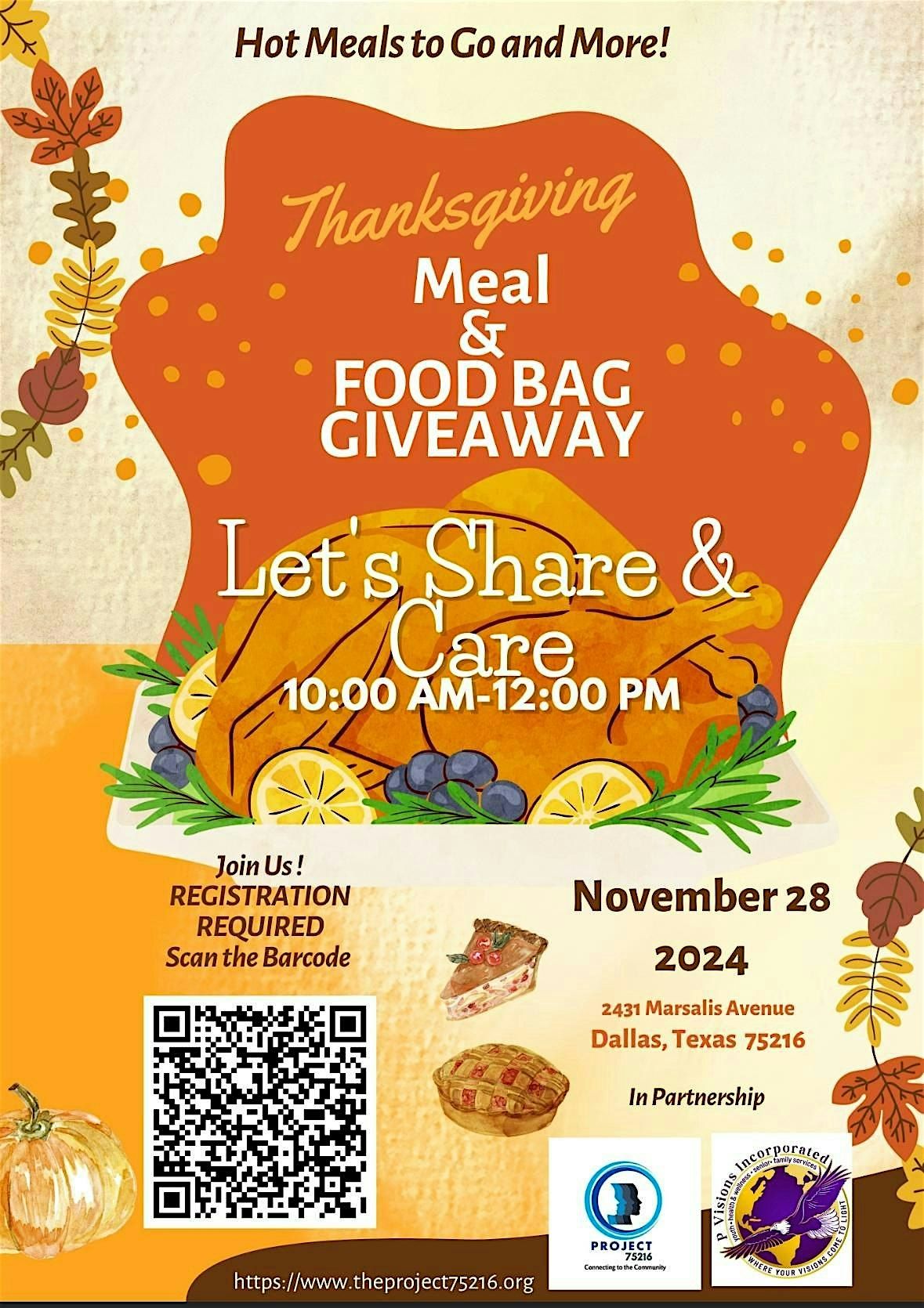 Thanksgiving Meal & Food Bag Giveaway