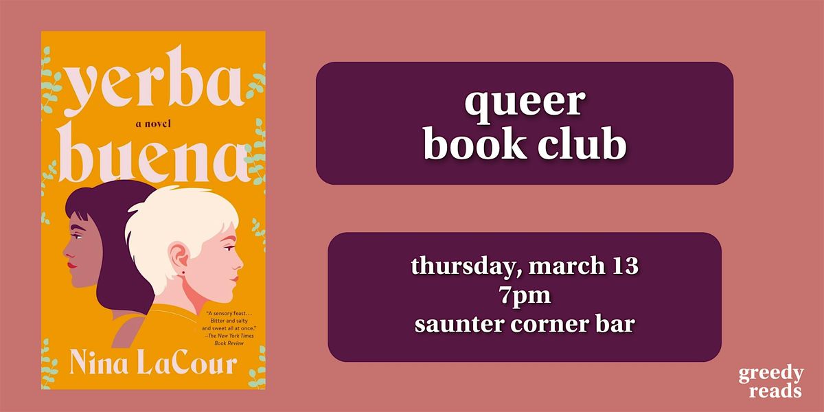 Queer Book Club: "Yerba Buena"