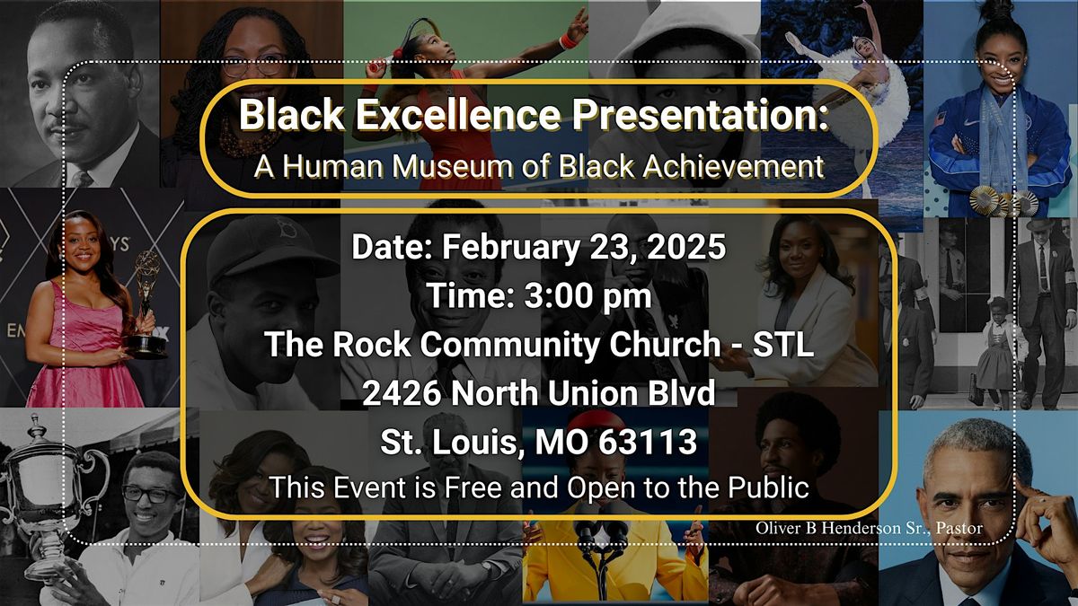 Black Excellence (A Human "Wax Museum" of Black Achievement)