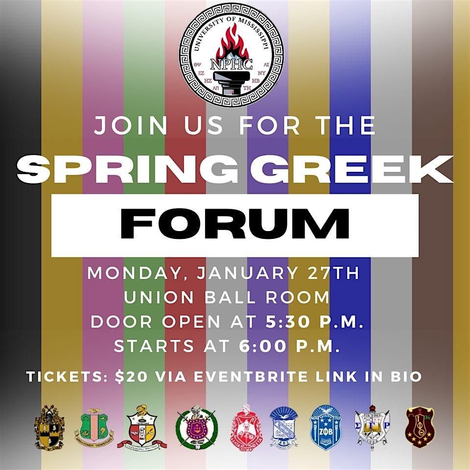 SPRING GREEK FORUM