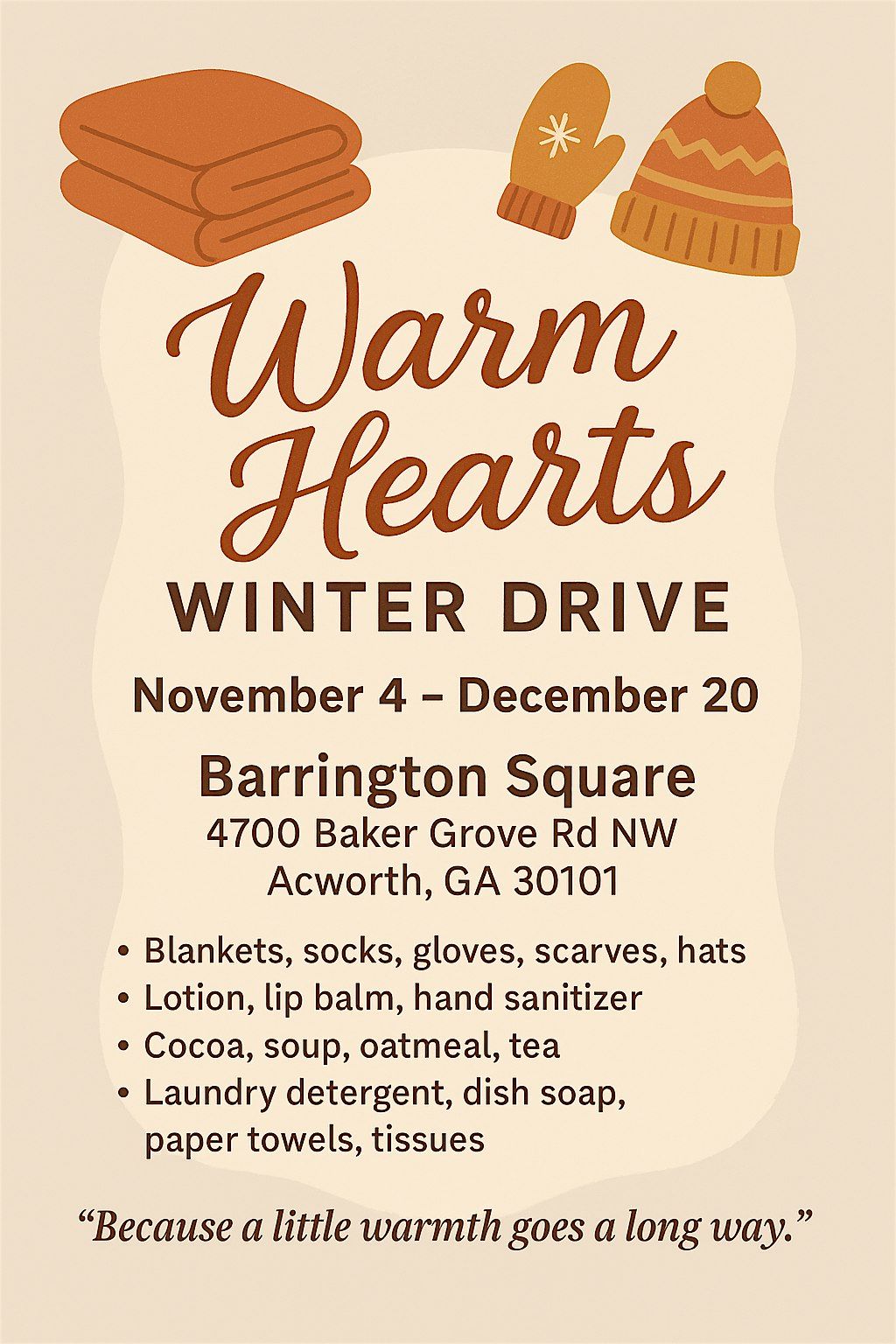 Warm Hearts Winter Drive