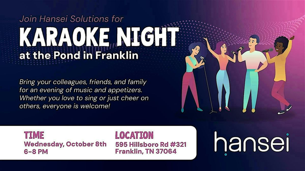 Karaoke Night: Mental Health Marketing x Hansei Solutions