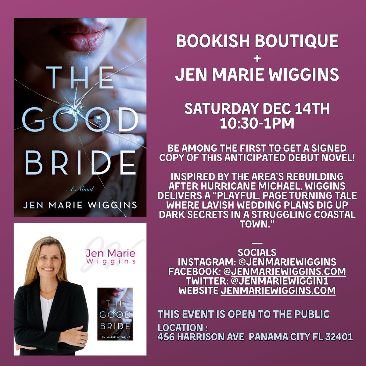 Book Signing with Jen Marie Wiggins!