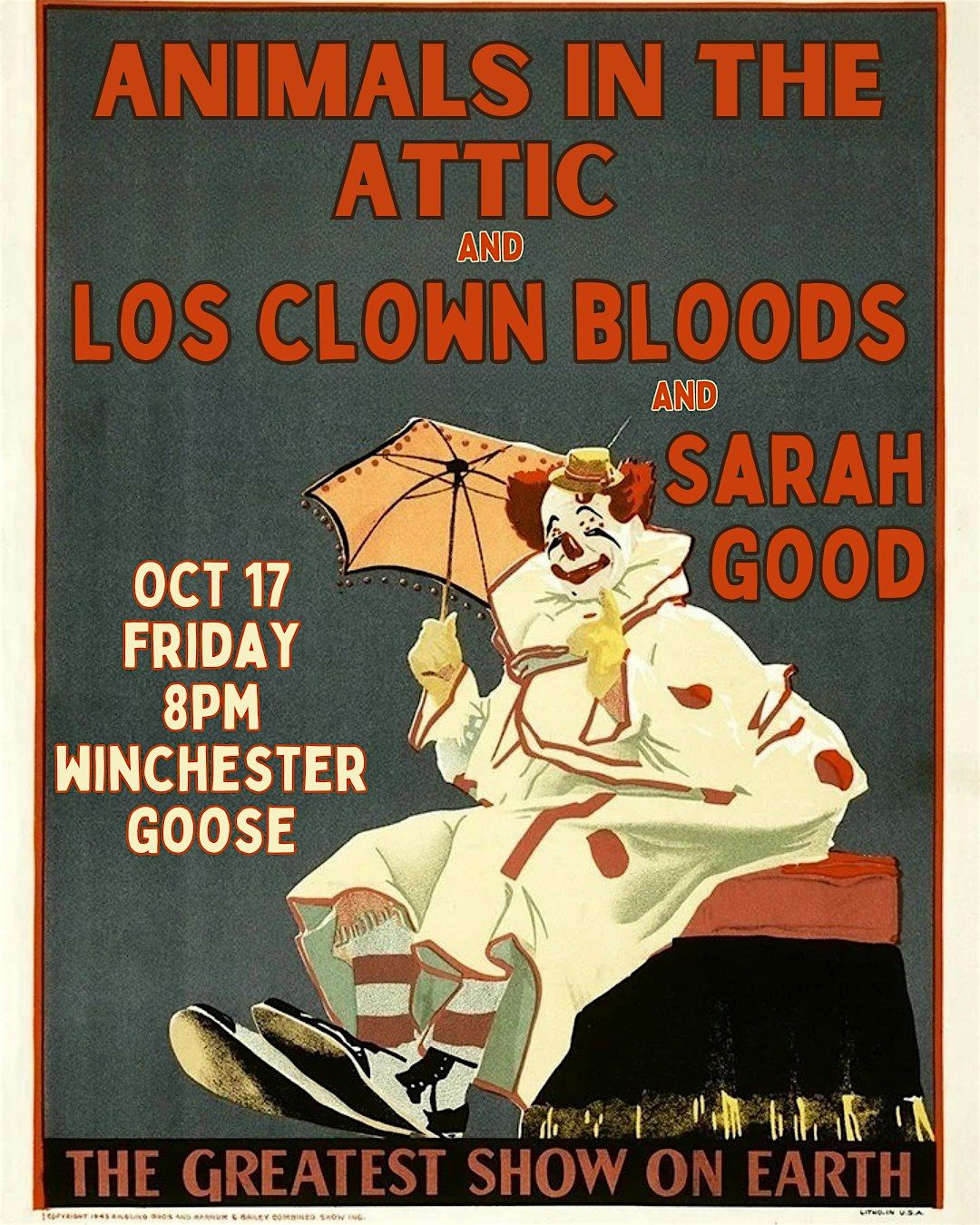 Animals in the Attic, Los Clown Bloods, and Sarah Good