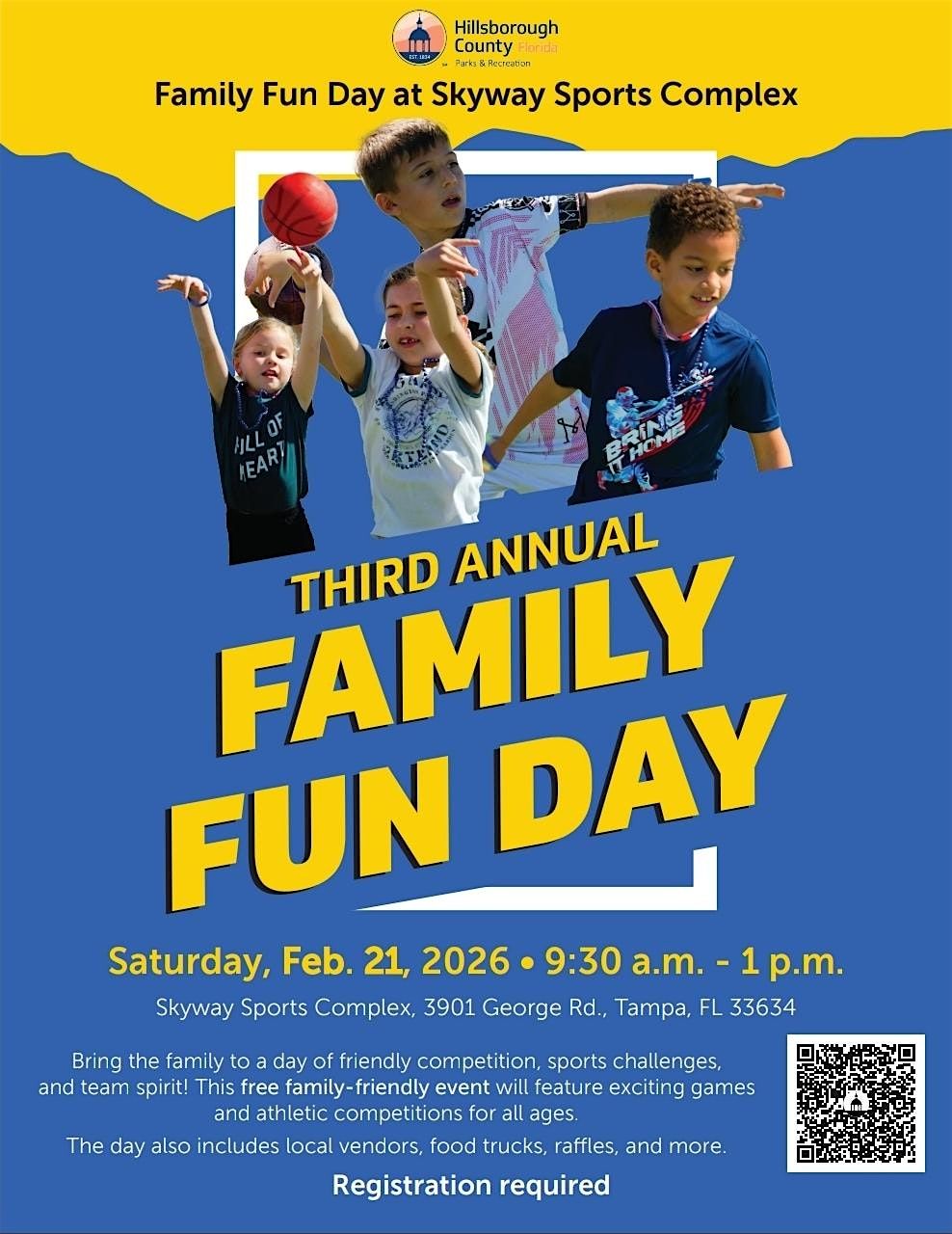 Hillsborough County Parks & Rec Family Fun Day at Skyway Sports Complex