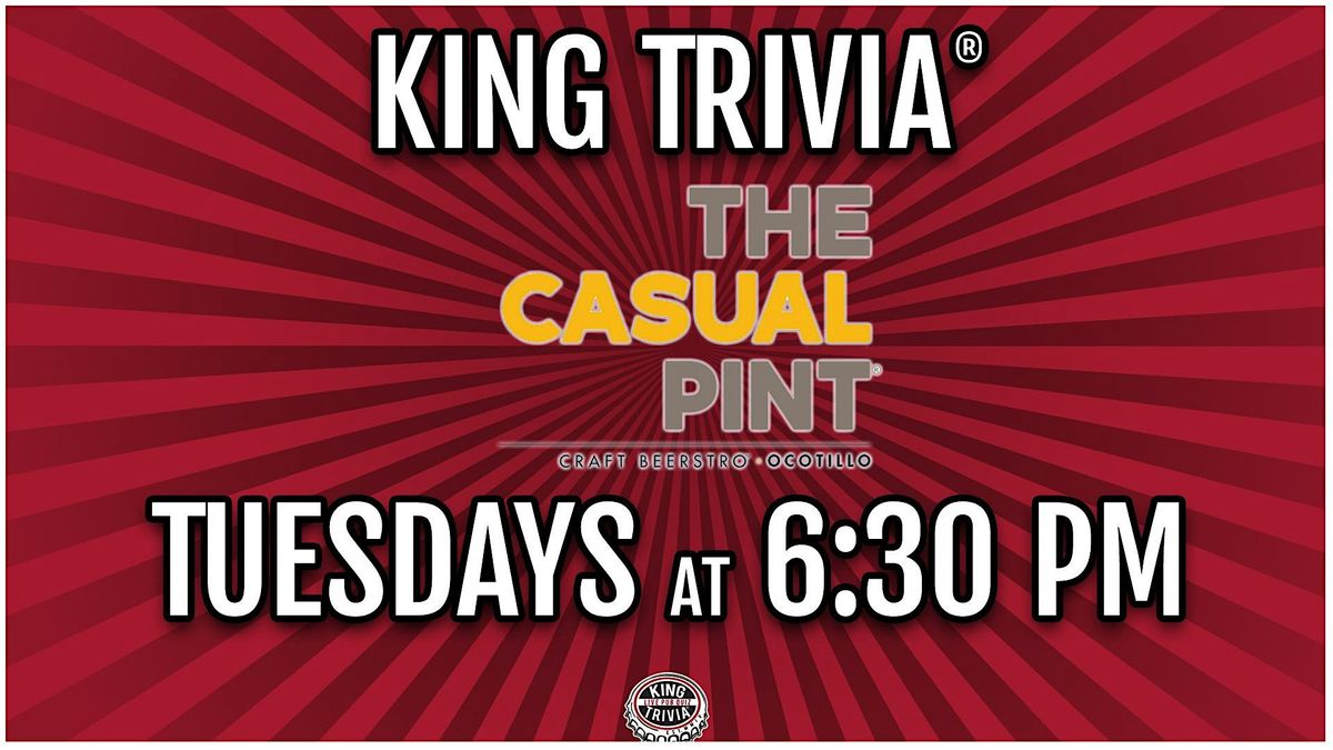 Trivia Night at The Casual Pint Ocotillo