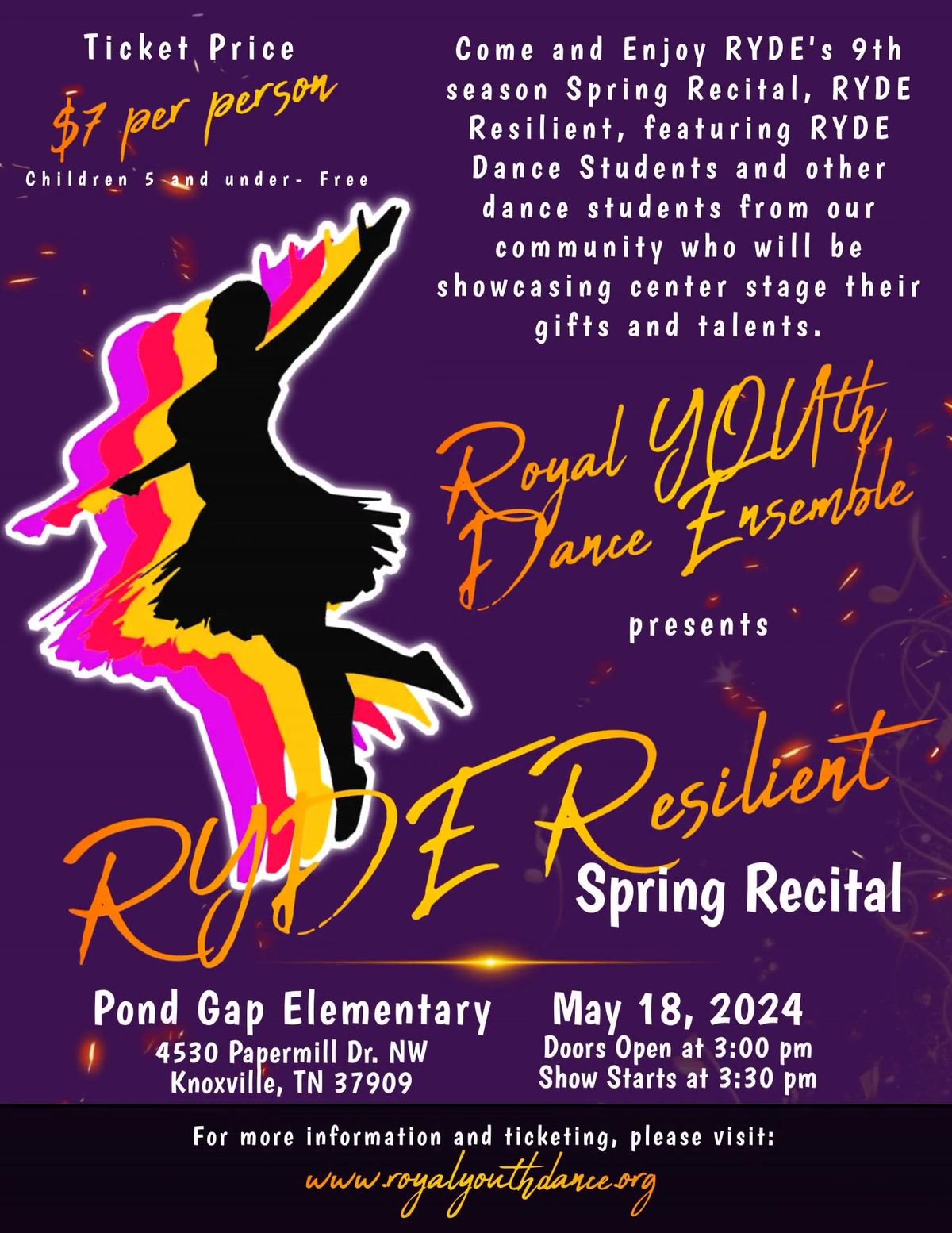 RYDE's 9th Spring Recital: Resilient! 