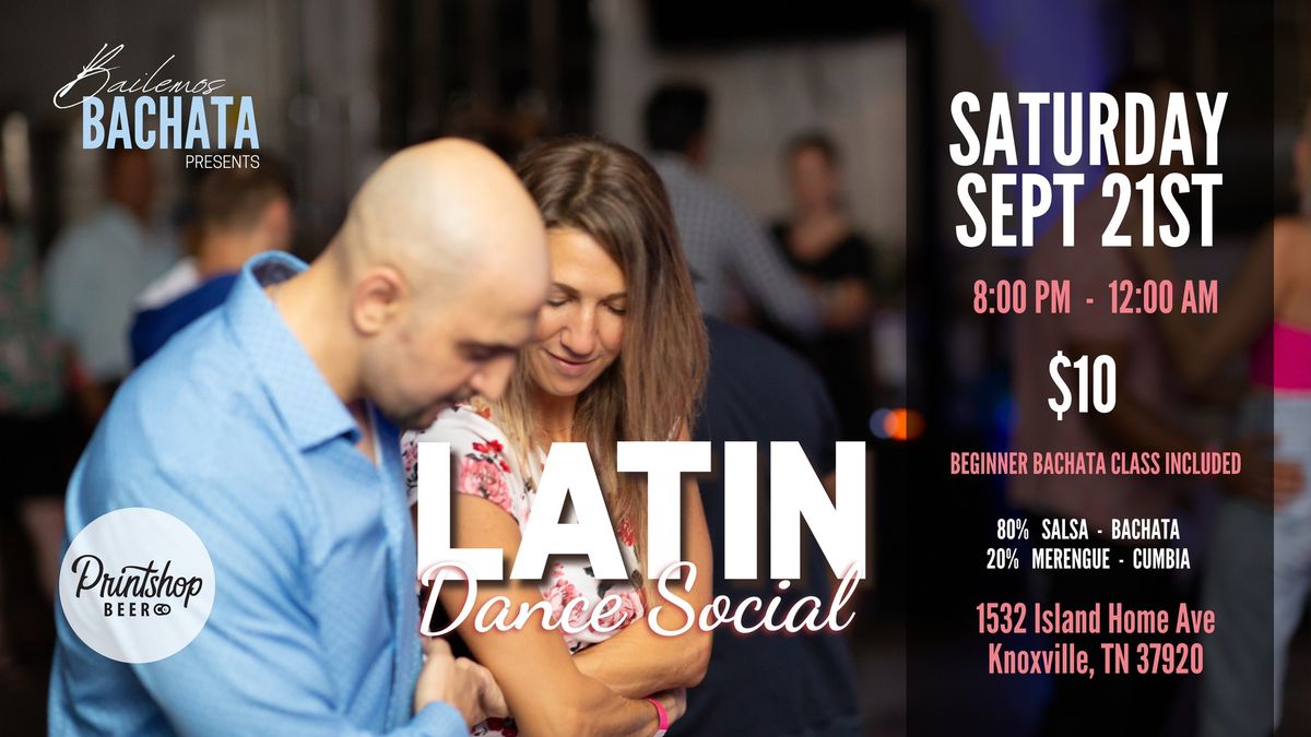 LATIN DANCE PARTY AT PRINTSHOP BEER CO