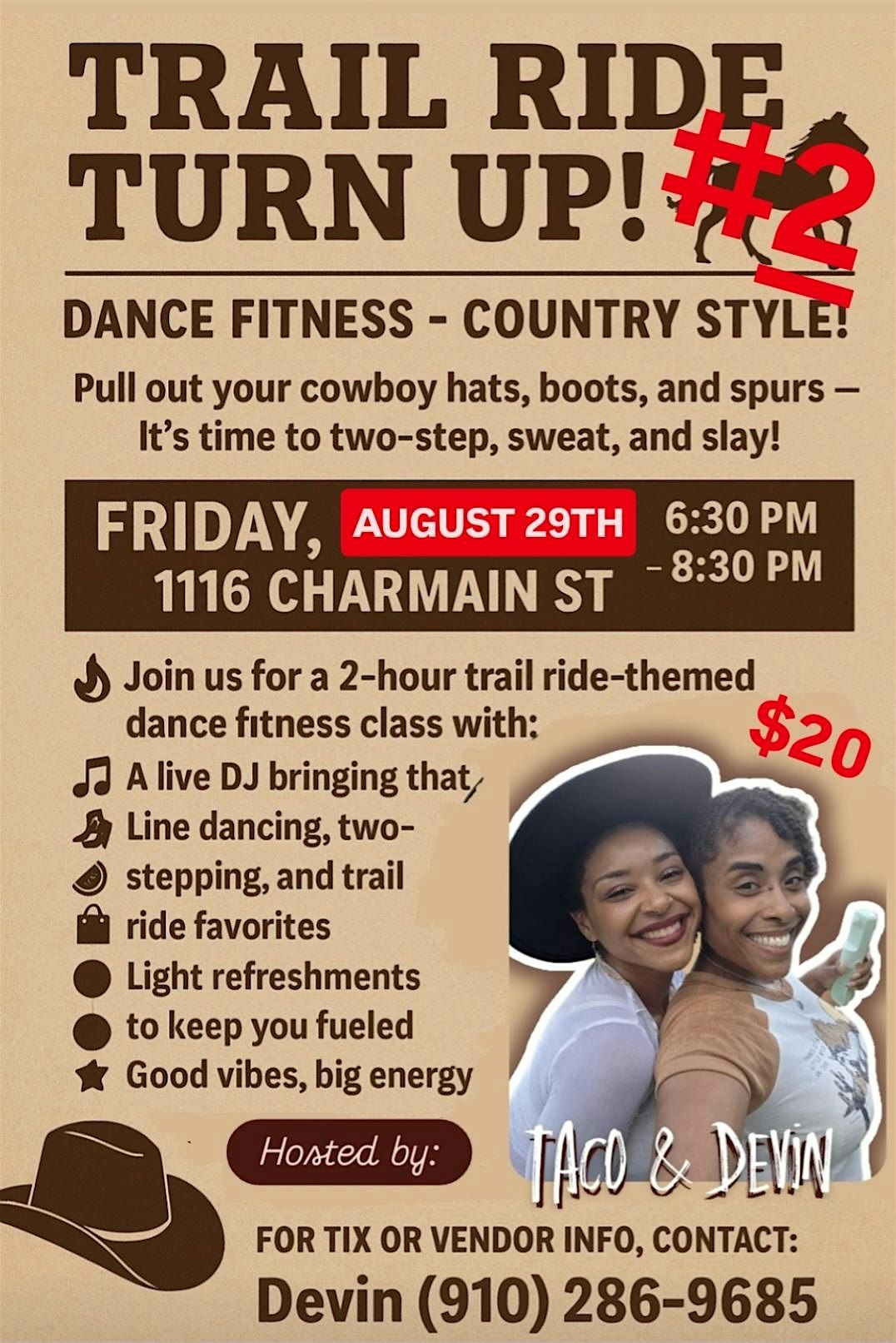 Trailride Themed Dance Fitness Party