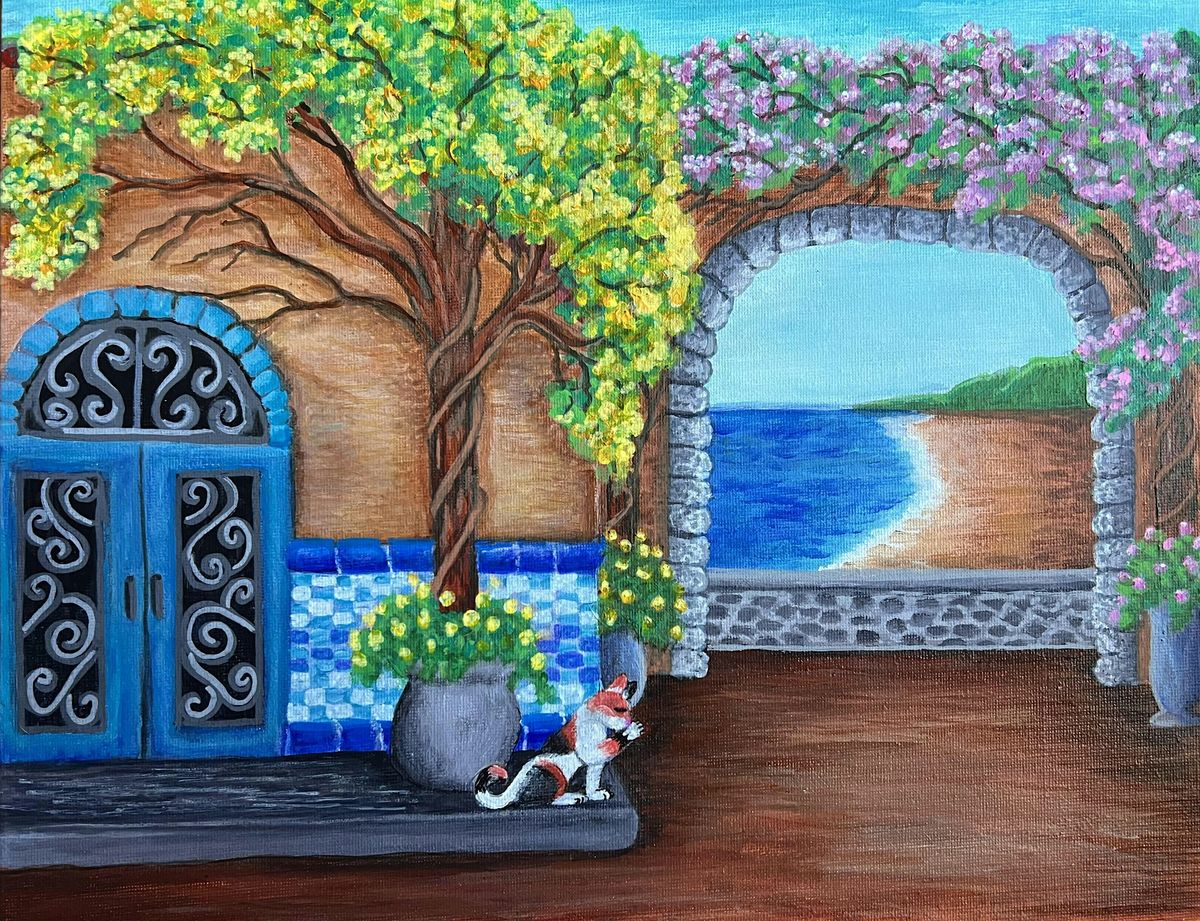 Midday Veranda with Ocean Views Paint Night