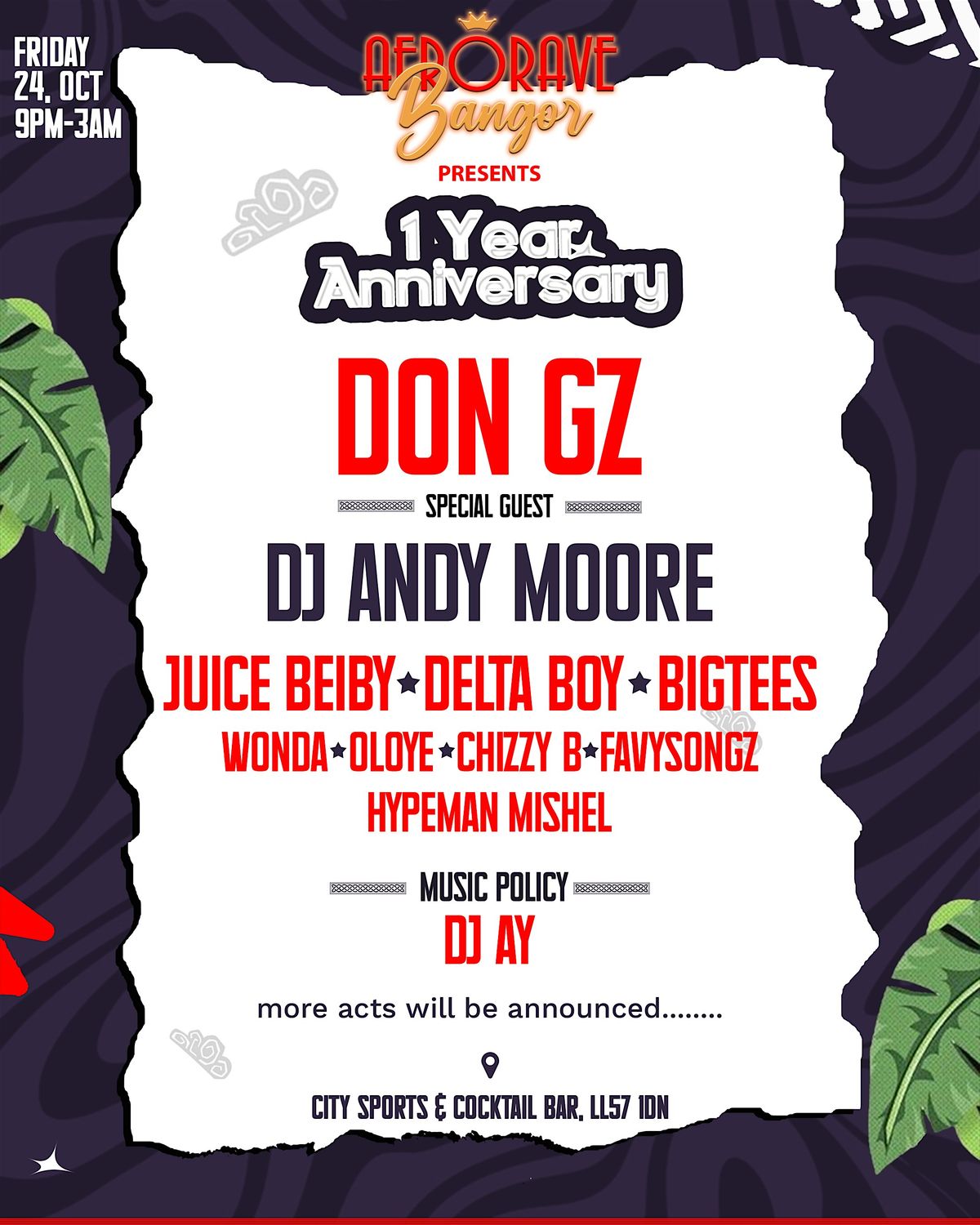 Afro Rave Bangor (1 year anniversary)