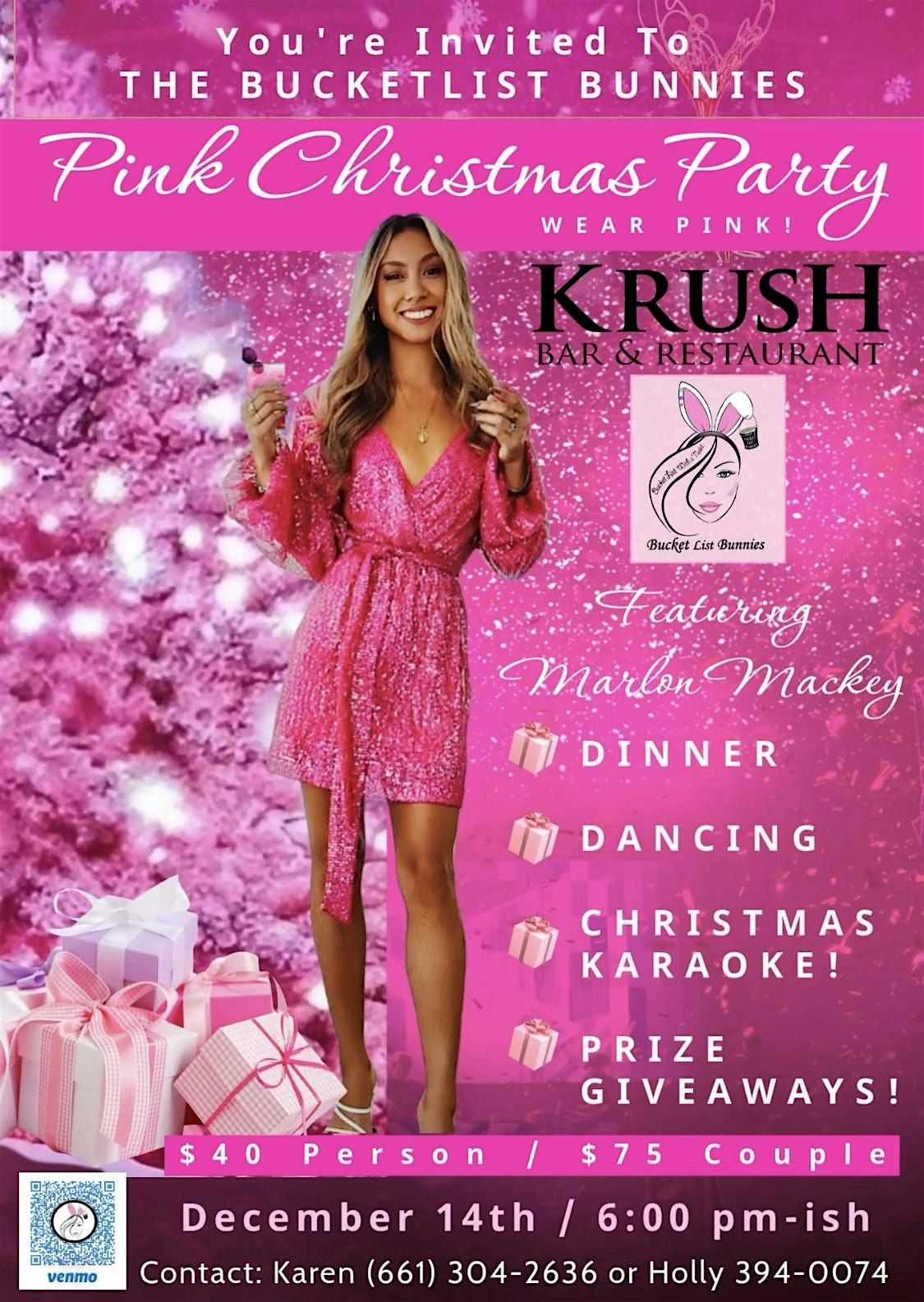 PINK CHRISTMAS PARTY w\/ BUCKET LIST BUNNIES & FRIENDS!!!