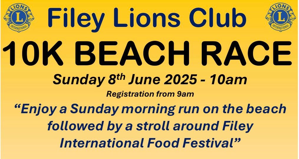 Filey Lions 10k beach race