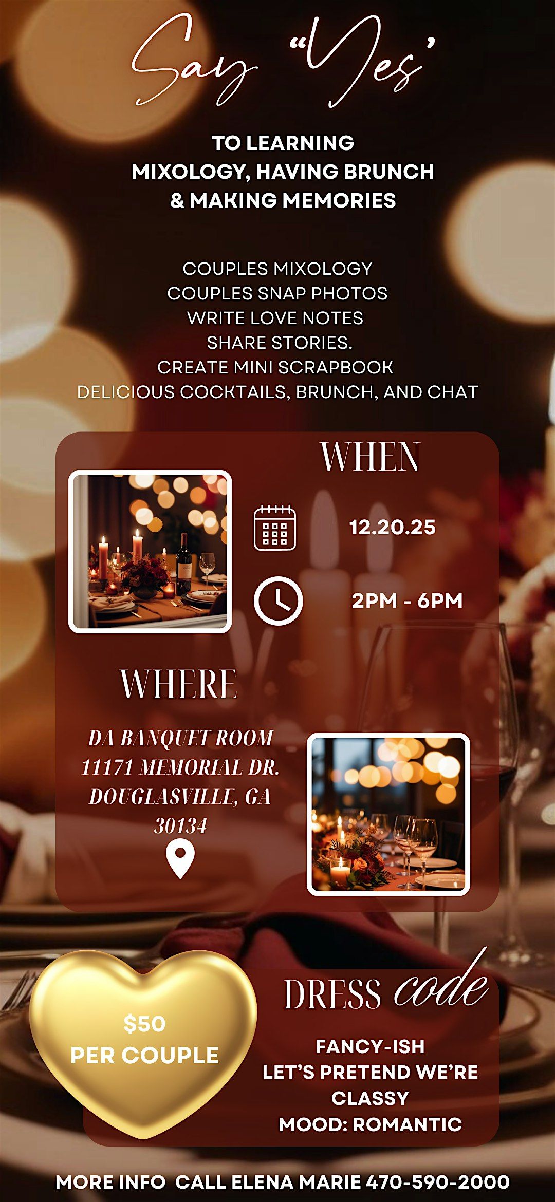 "Say Yes" To Learning Mixology Workshop, Having Brunch & Making Memories