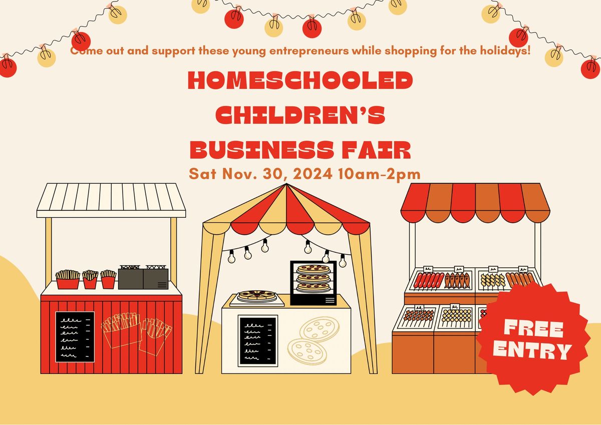 Fall Homeschooled Children's Business Fair