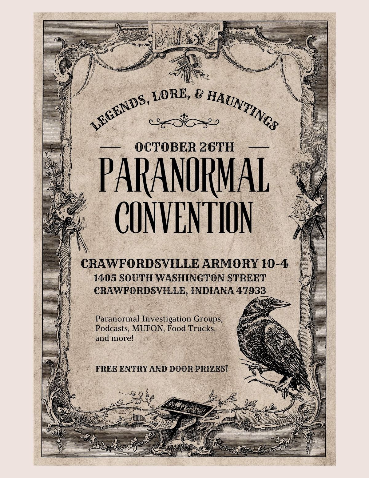 Crawfordsville's First Ever Paranormal Convention