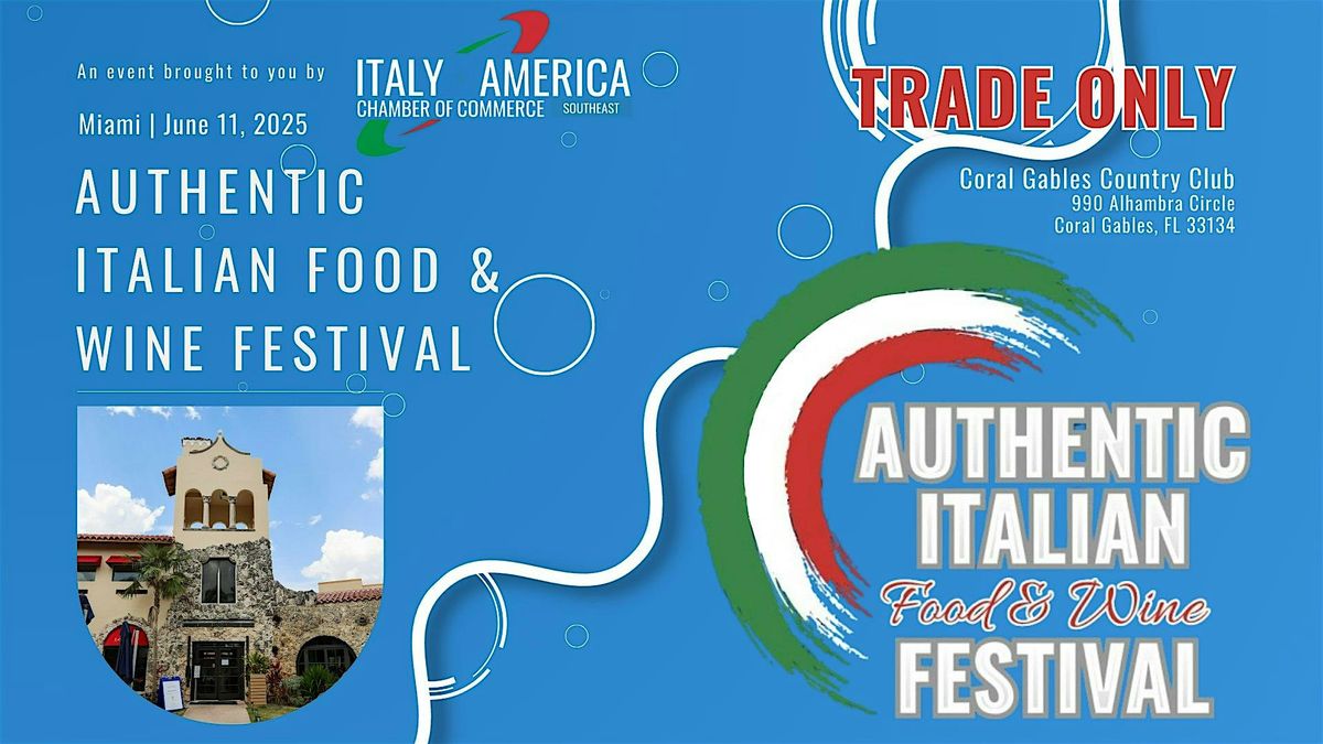 Authentic Italian Food & Wine Festival 2025 - Trade Only