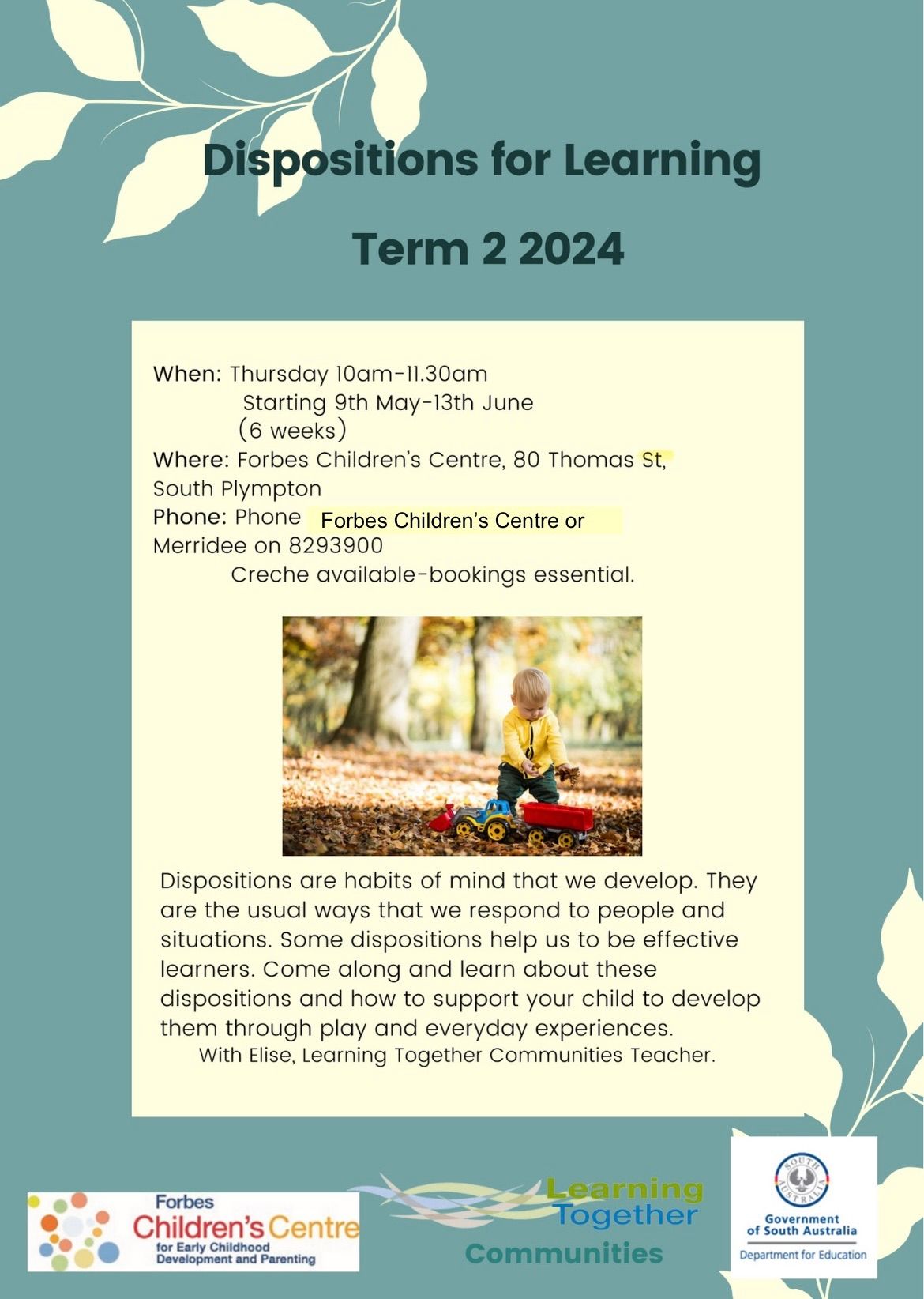 FREE Children\u2019s Dispositions for Learning Course